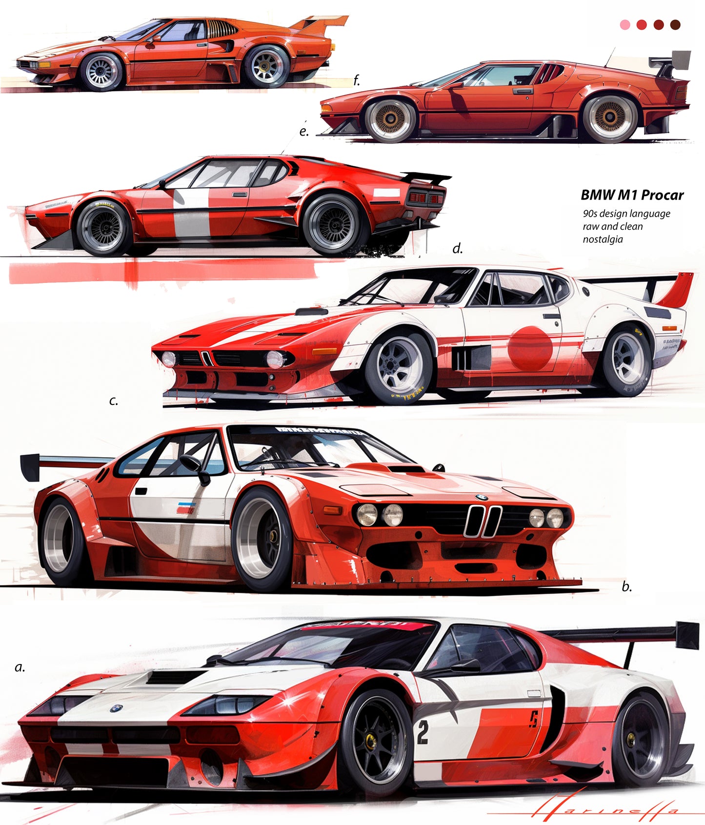 BMW M1 Procar rubin