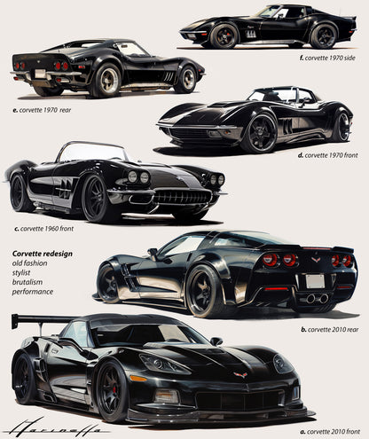 Corvette black evolution