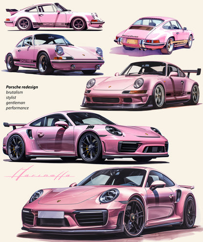 Porsche pink evolution